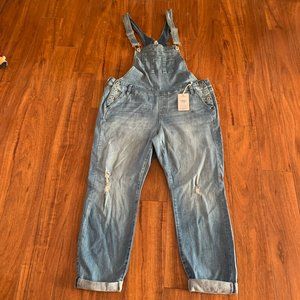 Torrid Denim, NWT, Crop Overalls, Size 14